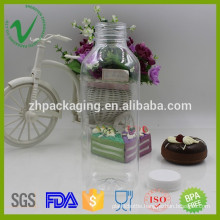 Food grade 550ml clear diposable empty plastic pet bottle for mineral water